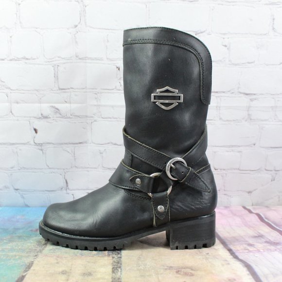 Harley-Davidson Shoes - HARLEY-DAVIDSON Amber Motorcycle Boots Size 6.5 M
